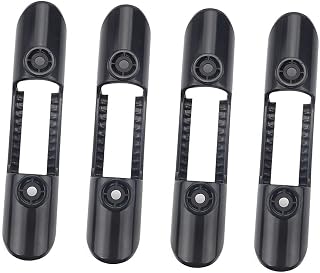 FSFYUK Clips para soporte de remos de kayak con tornillos, 4 piezas, soporte de clip para remos para embarcaciones negras, accesorios para soporte de kayak para todo tipo de embarcaciones, kayaks