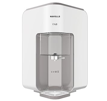 Havells FAB Absoulety Safe RO + UV Water Purifer, GHWRHFB015, Beige & White