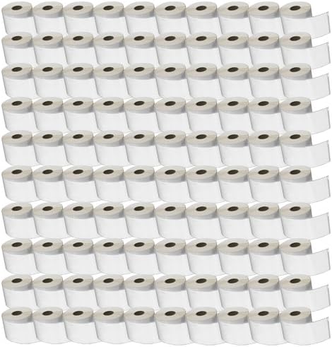 100x Compatible 99014 54mm x 101mm White Standard Address Labels for Dymo LabelWriter & Seiko Label Printers, 220 Labels per Roll