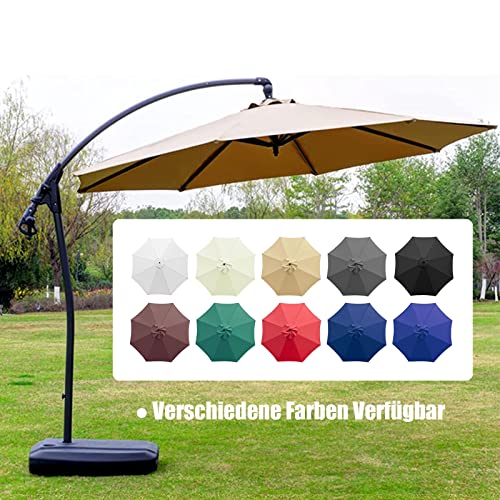 Glddfdg 1328992473-65255105 10Ft 8 Ribs Patio Umbrella Canopy, Blue, Uv30+, Water Repellent, Fade Resistant Polyester Fabric thumb #3