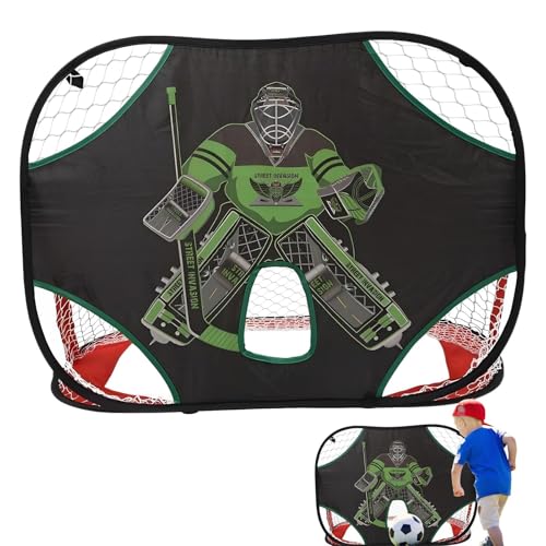 Red de fútbol para portería de fútbol, red de fútbol plegable para patio trasero, red de fútbol portátil para entrenamiento infantil, red de fútbol ligera para entrenamiento al aire libre para