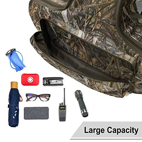 MYDAYS Soft Crossbow Case with Backpack Straps, Padded T-Shape Archery Bow Bag for Hunting, Fits Scoped Narrow Limb Crossbows with Arrow & Bolt Pocket (36.5" x 28" x 9", Camo) - image 3