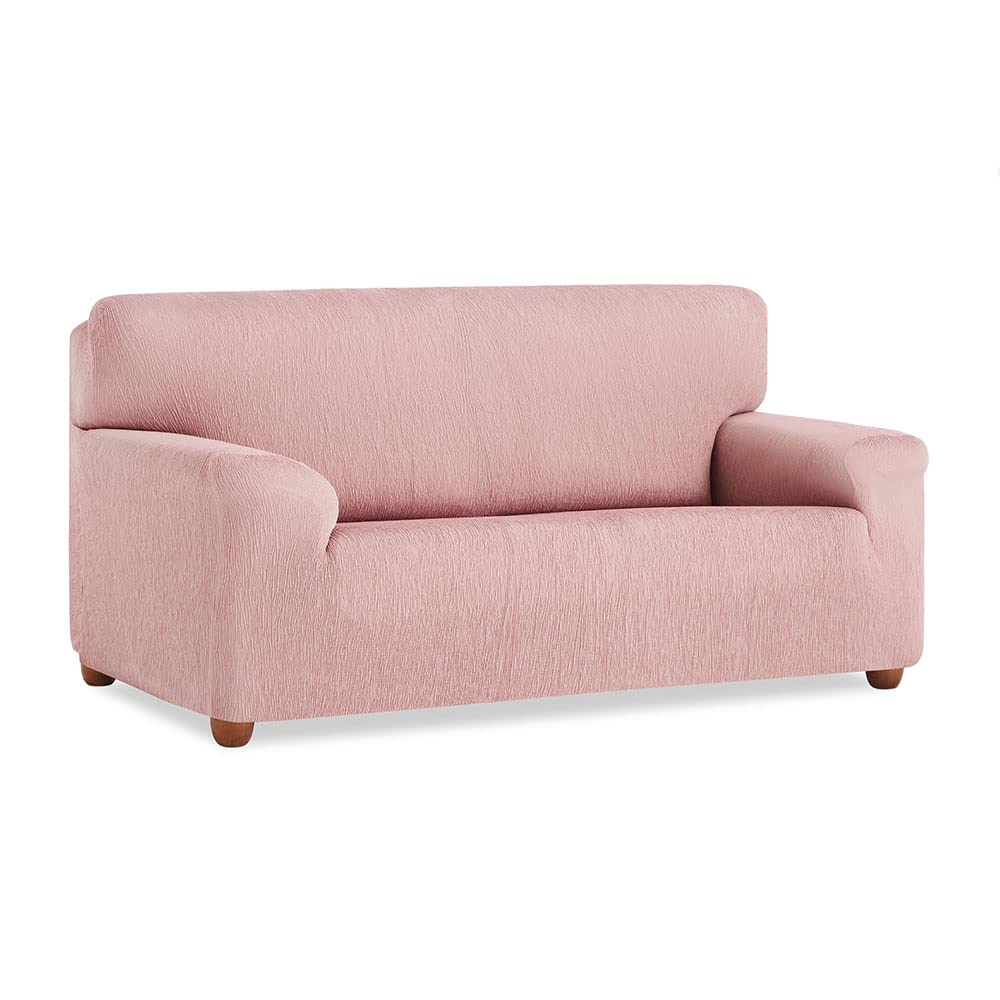 Maxifundas Fundas De Sofa & Chaise Longue Rosa Maxifundas - Elastischer Sofabezug Vega 1 Platz Hell
