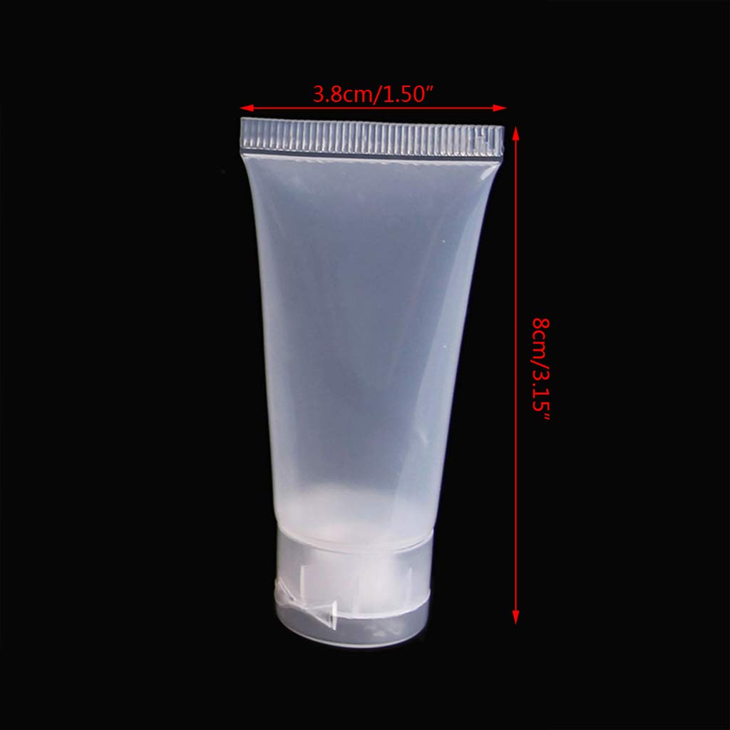Myazs Cream 1Pc Empty Plastic Portable Tubes Squeeze Cosmetic Lotion Travel Bottle Squeeze Bottles