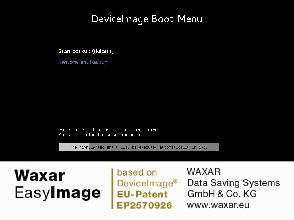 Waxar EasyImage-250 Bundle, High-End Backup Software inklusive Speicher 256GB, läuft sofort ohne Installation, kompatibel mit Windows | Mac | Linux, Laptop-Edition, 1 Gerät, Life-Time License, EN