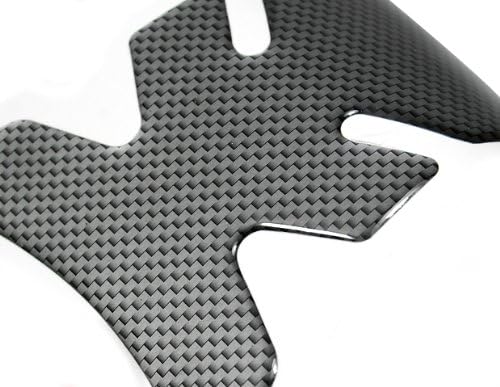 BLACK MOTORCYCLE 3D TANK PROTECTOR PAD STICKER FOR KAWASAKI