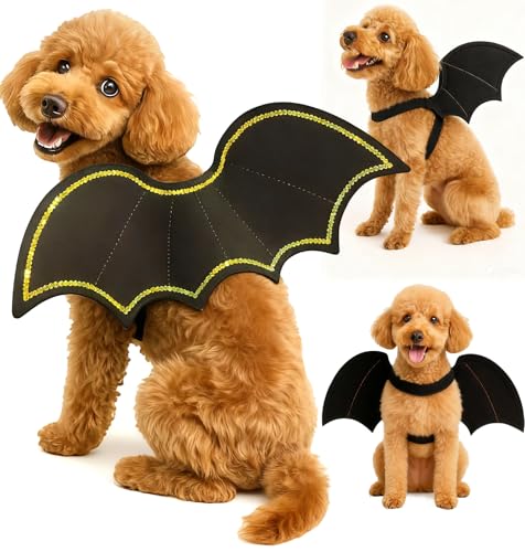 Disfraz Halloween alas de murciélago para perros S-M