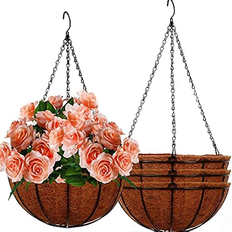 ArtFamy 12-Inch Coconut Coir Hanging Planters Cover