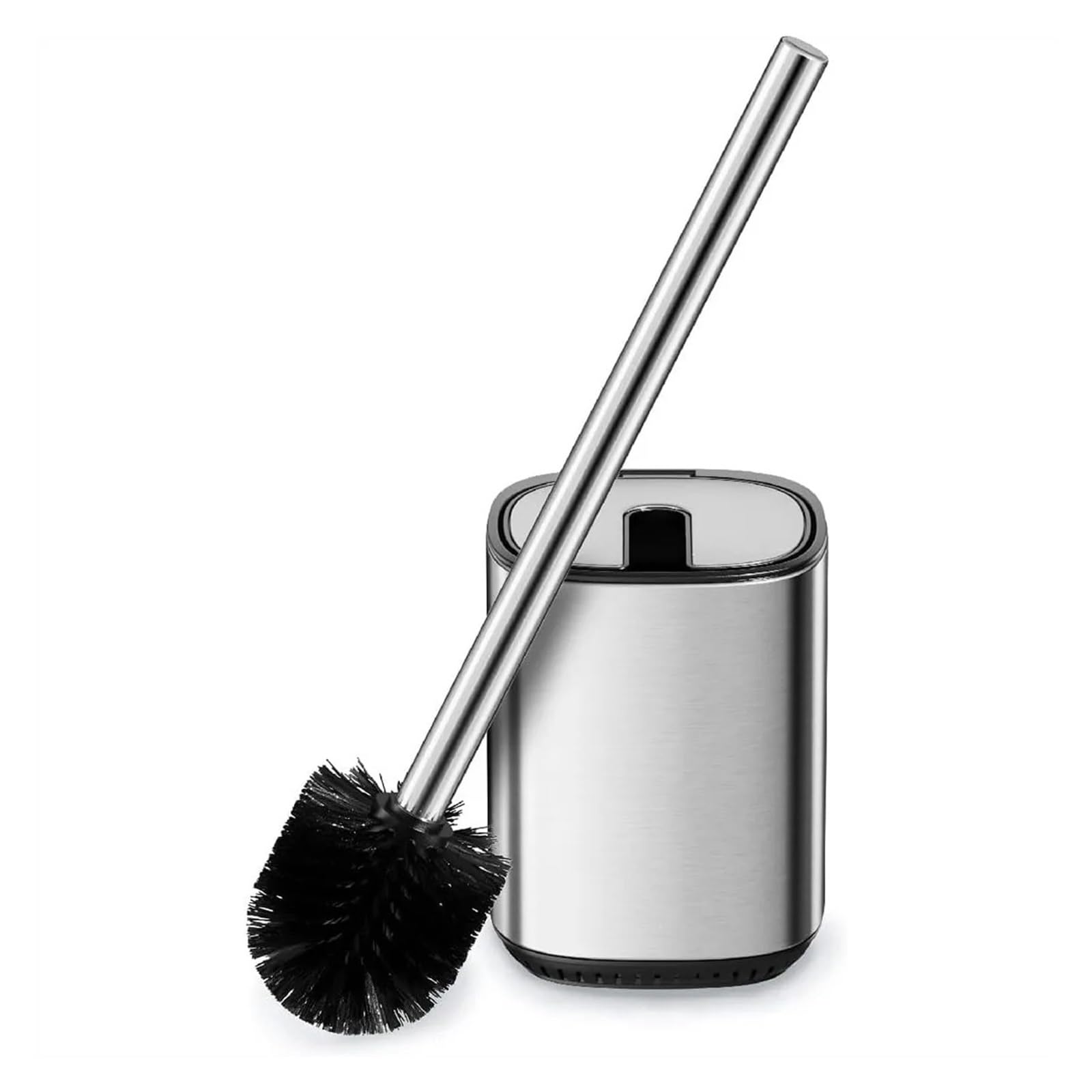 Toilet Brush And Holder Set Toilet Brush And Holder Set With Automatic Open Lid, Stainless Steel Bowl Cleaner