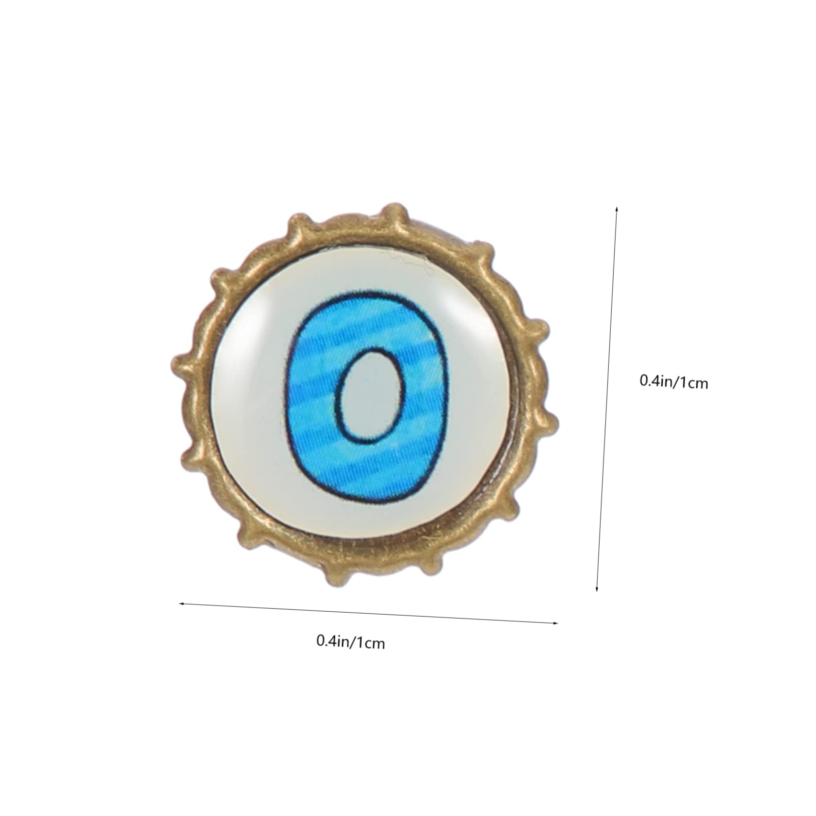 ARTIBETTER Craft Supplies 100pcs Decorative Brads Mini Brads Paper Fasteners Decorative Nails for Scrapbooking