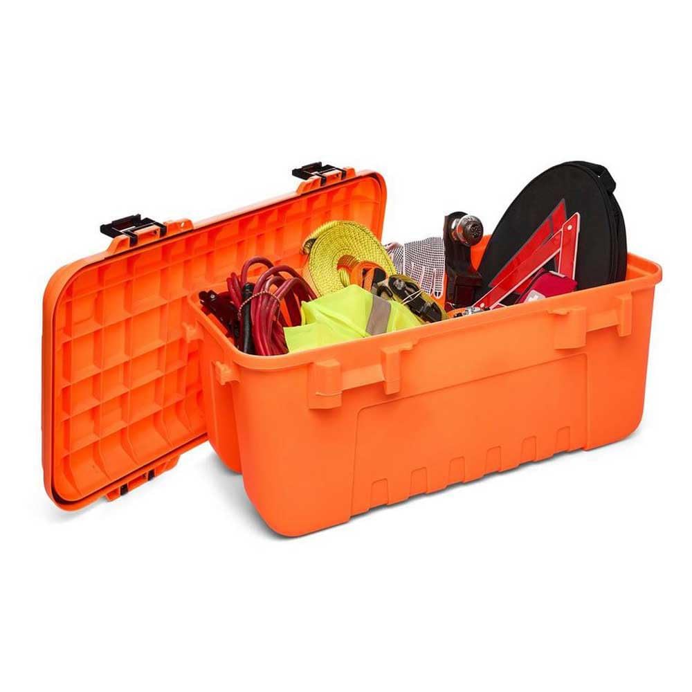 PLANO Sportsman'S Trunk Large 102Ltr, Blaze Orange, Military-Grade Storage Box With Lid, Heavy Duty, Large, Camping &Amp; Army Storage Trunks, Perfect For Hunting, Paintball, Airsoft Or Home Storage