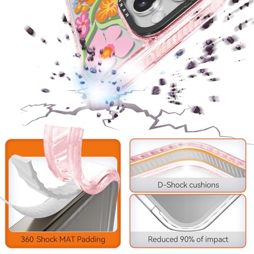 Coque iPhone 14 Pro Max motif passiflore rose en soirée - 2