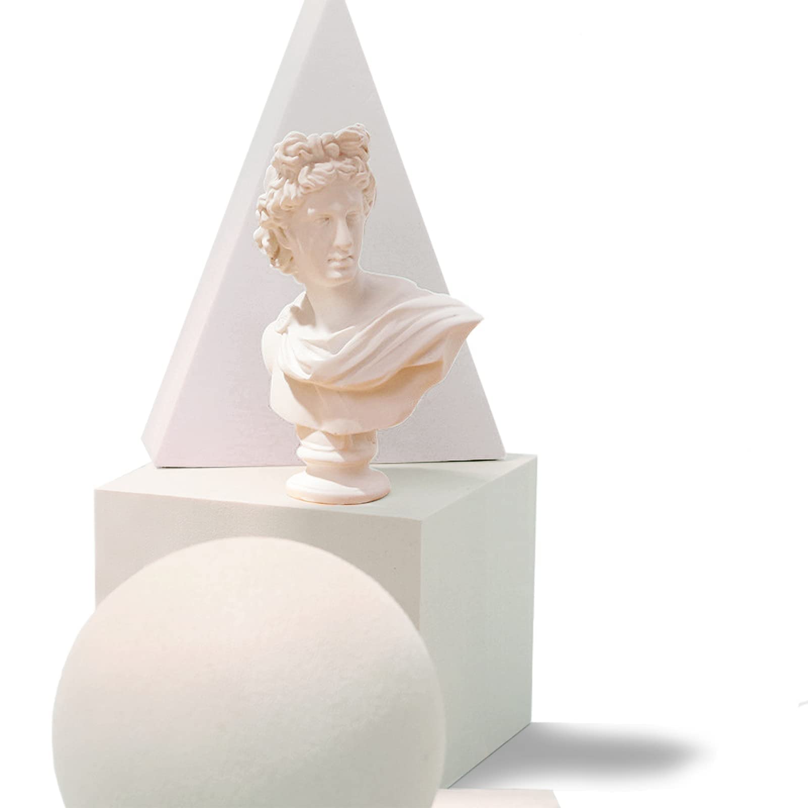 14PCS Prodotto Fotografia Sfondo Puntelli di Scena Impermeabile Schiuma rigida Geometrica Cubi Puntelli per Servizio Fotografico Alimentare Gioielli Cosmetici Ornamenti Trucco Cura Della Pelle Bianco