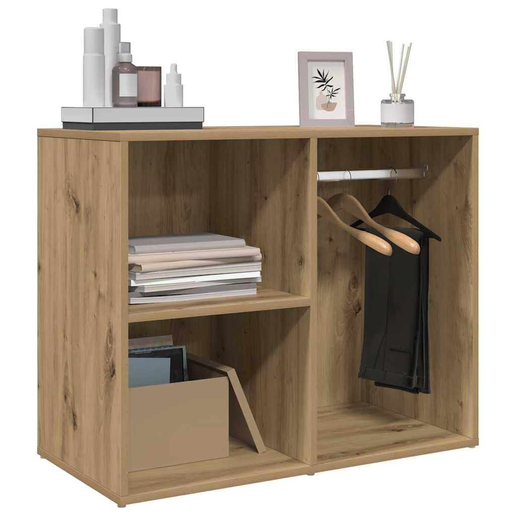 Armoire à vêtements Artisan en chêne 80 x 40 x 65 cm avec beaucoup d'espace de rangement, étagère et porte, étagère polyvalente pour chambre à coucher, couloir, bureau, garde-robe et salon