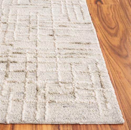 Tapete Decorativo SAFAVIEH Abstract 6' x 9' Gris y Salvia miniatura 4