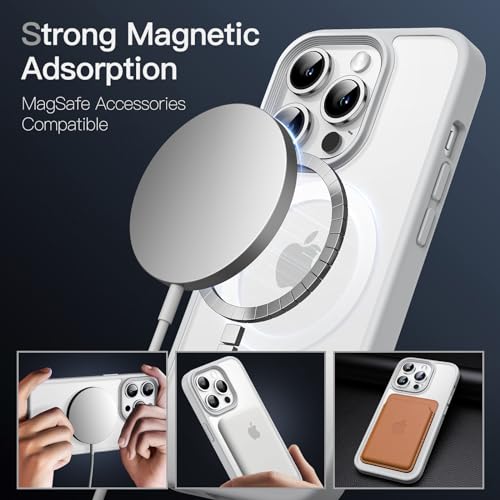 Image of JETech Magnetic Matte Case for iPhone 14 Pro, Gray