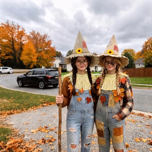 SWIMMORY Scarecrow Costume Women Men Adult，Accessories Set for Halloween - image 8