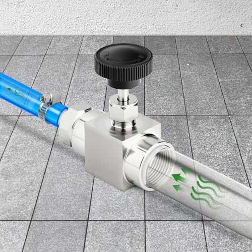 Válvula de aguja recta 3/4 NPT hembra en acero inoxidable 304 para control de fluidos 8