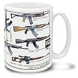 Cuppa Second Amendment Rights 15-Ounce Coffee Mug with AK-47's