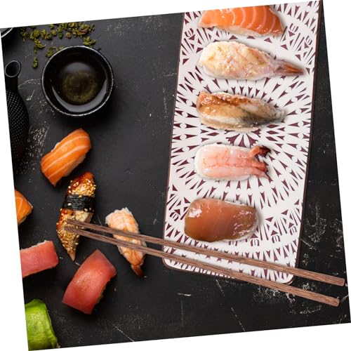 Set de 2 Platos Cerámicos para Sushi con Palillos miniatura 7