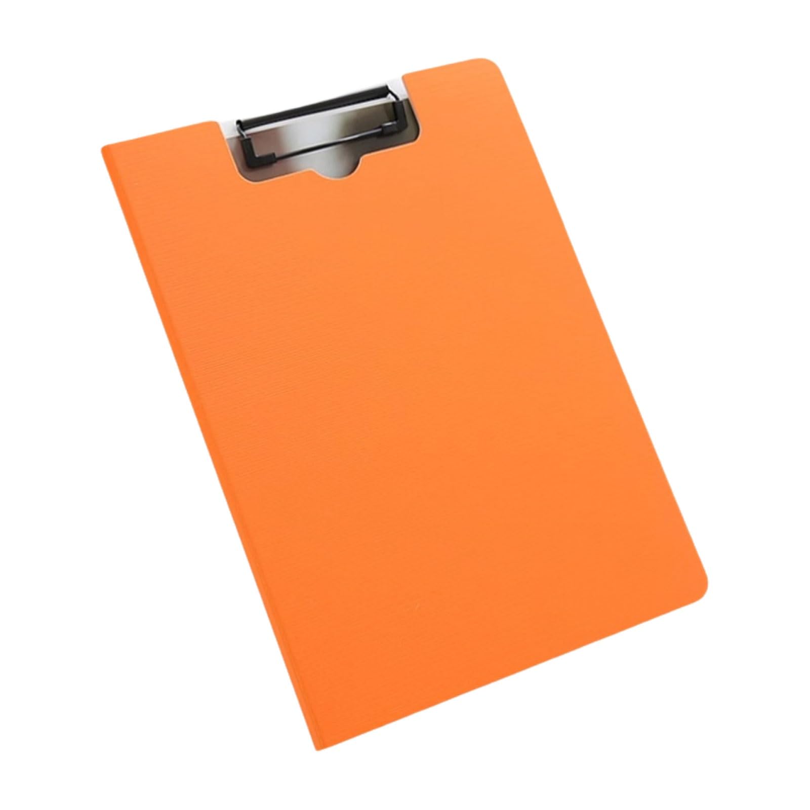 Tablica do pisania dokumentów, Plastikowa teczka składana z blokiem do pisania formatu A4, mieszcząca 70 kartek, wielokolorowa(Orange)