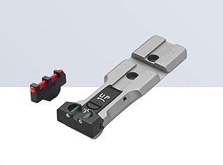 LPA SIGHTS Red Dot Ready Fiber Optic Rear Sight and Front Sight for S&W 629, 686, 586, 627, 66, 67, 696, 17, 19, 657, 610, 625, 29, 27 and New Caliber .50