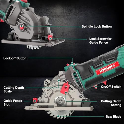 HYCHIKA Mini Circular Saw 3 Blades