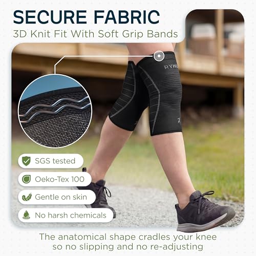 Image of Rymora Knee Supports for Men and Women - Choice of Single or Pair