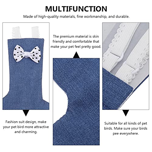 Papegaai Flight Suit Bird Luaper Bird Herbruikbare Luier met Verstelbare Lijn Pet - Afbeelding 7