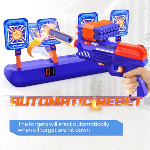 Cible de tir numérique électronique pistolet jouet fléchette mousse - 3