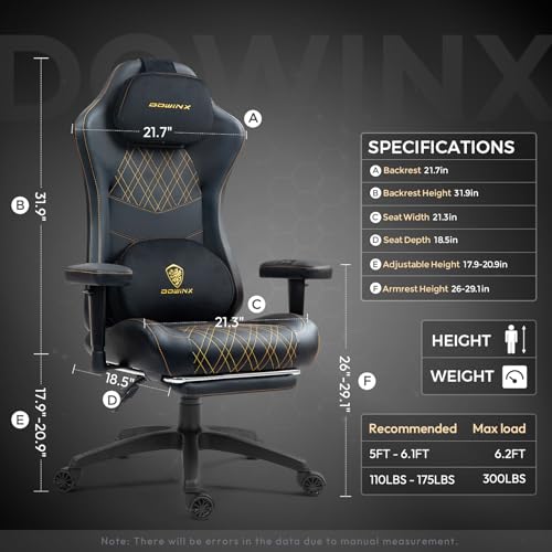 Sedia da gaming ergonomica da ufficio con funzione di massaggio e calore, cuscino a molle insacchettate traspirante come nel divano, sedia regolabile in PC con poggiapiedi, supporto per schiena - Sedia gaming - Immagine 2