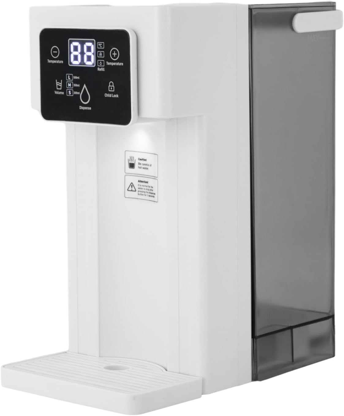 Electric Kettles, Instant Hot Water Dispenser for Quick Heating & Dispense, 3 Water Volume Dispense, Removable 3L/0.79gal Water Tank Capacity, White