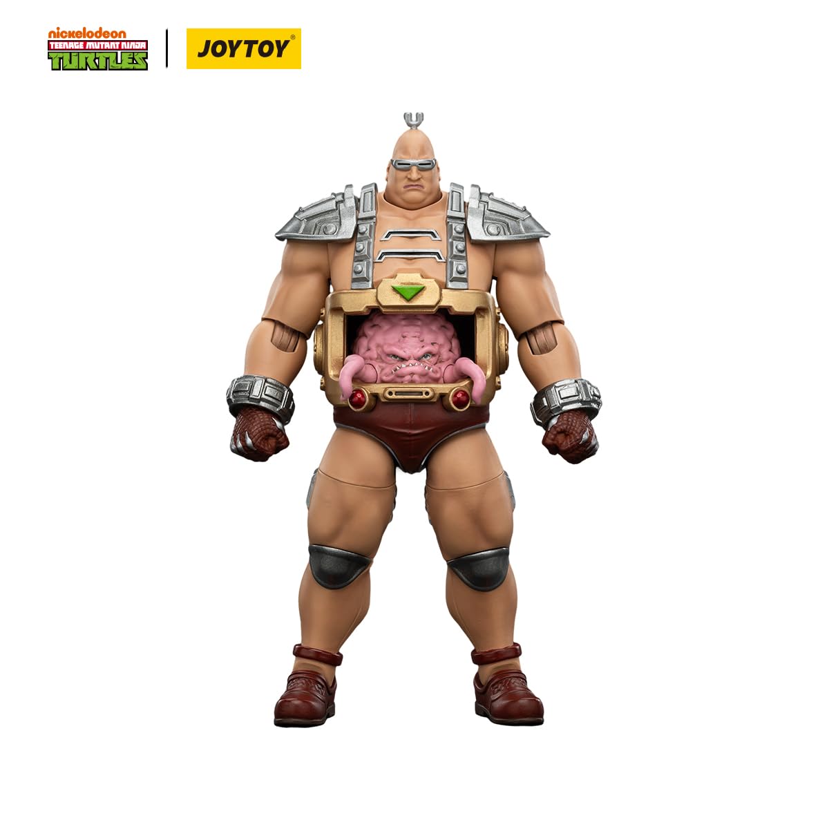 JOYTOY TMNT-Krang 1/18 Scale Figures - 16cm, Articulated Joints