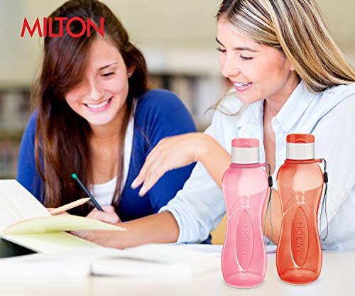 MILTON Sports Water Bottle Kids Reusable Leak-proof 25 oz 4 Set Plastic Wide Mouth Large Big Drink Bottle BPA & Leak Free With Handle Strap Carrier For Cycling Camping Hiking Gym Yoga - Image 5