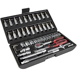 Maletin Ks Tools KS Tools 911.0646 Juego de llaves de vaso de 1/4´´, 46 pzs