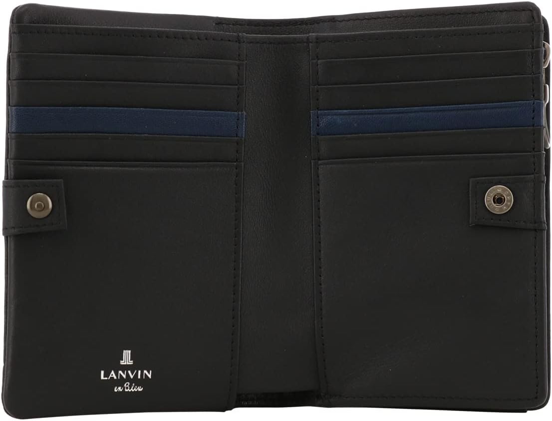 メーカー直送】 ランバンオンブルー 財布 二つ折り L字ファスナー 本革
