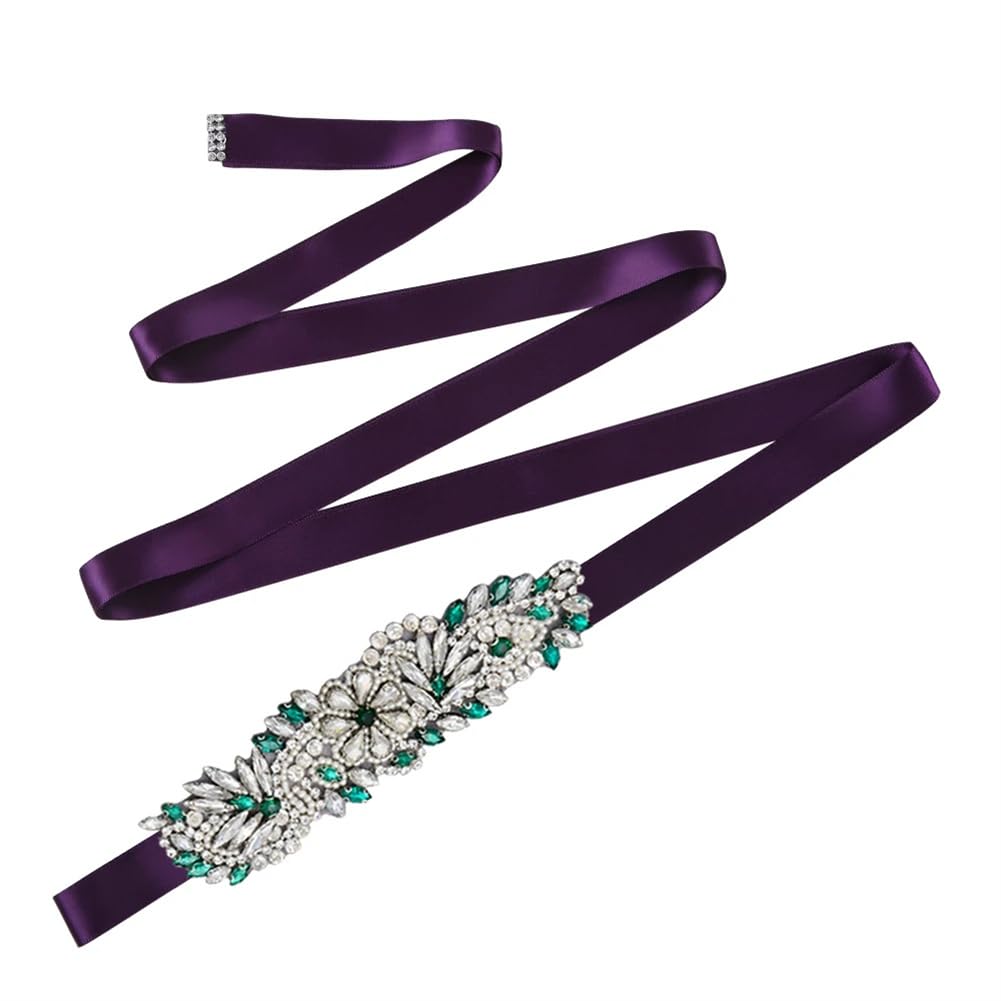Cintura da sposa con strass cinture per donne cinture da sposa e fasce accessori per abiti lucidi