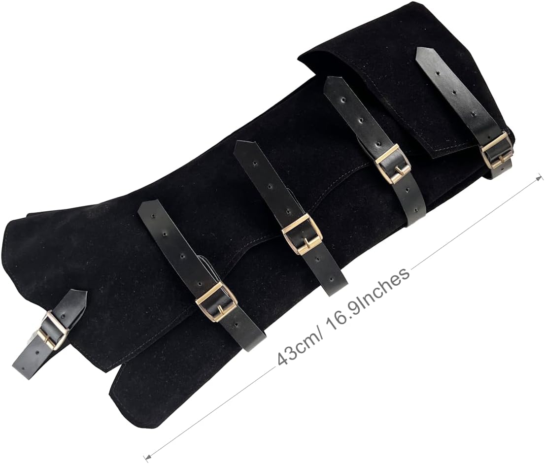 Pirate Boot Covers - Viking & Medieval Costume Boot Covers in Faux Leather for Steampunk & Renaissance Occasions