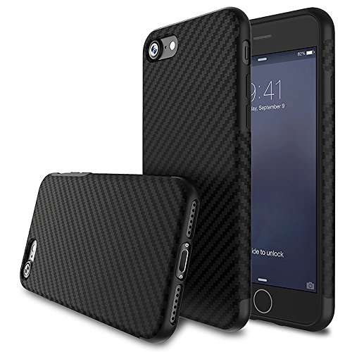 L-FADNUT for iPhone 6 Case iPhone 6S Case, [Carbon Fiber Lines] TPU Silicone