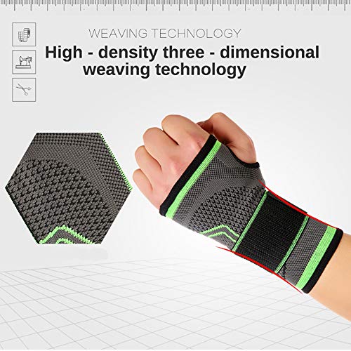 Apoio de pulso, Andoer Suporte de pulso manga de meio dedo faixa de pulso pulso suporte palma cinta