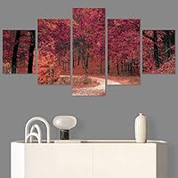 SIGNWIN 5 Panel Canvas Wall Art Modern Art Contemporary Country Dramatic Multicolor Photography Scenic for Home Decorations Ready to Hang - 60