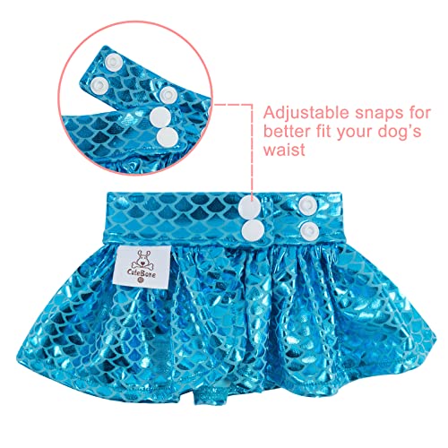 Image of CuteBone Dog Bikini Dress, Stylish Swimsuit Costume for Small Dogs, Comfortable & Adjustable Puppy Bathing Suit, Soft Outfit Pet Apparel for Beach, Pool and Summer Fun DB16L
