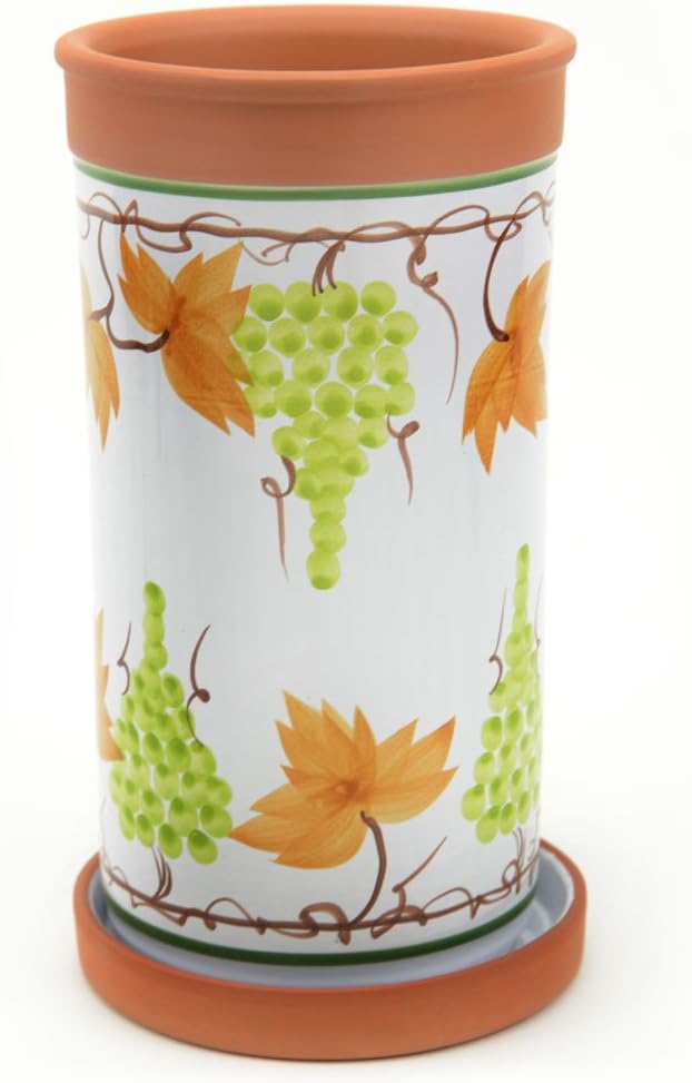 Handpainted Wine Cooler/Wine Chiller and Condensation