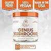 Genius-Mushroom--Lions-Mane-Cordyceps-and-Reishi--Immune-System-Booster-Nootropic-Brain-Supplement--Wellness-Formula-for-Natural-Energy-Stress-Relief-Memory-Liver-Support-90-Veggie-Pills Genius Mushroom - Lions Mane, Cordyceps and Reishi - Immune System Booster & Nootropic Brain Supplement - for Natural Energy, Memory & Liver Support, 90 Veggie Pills