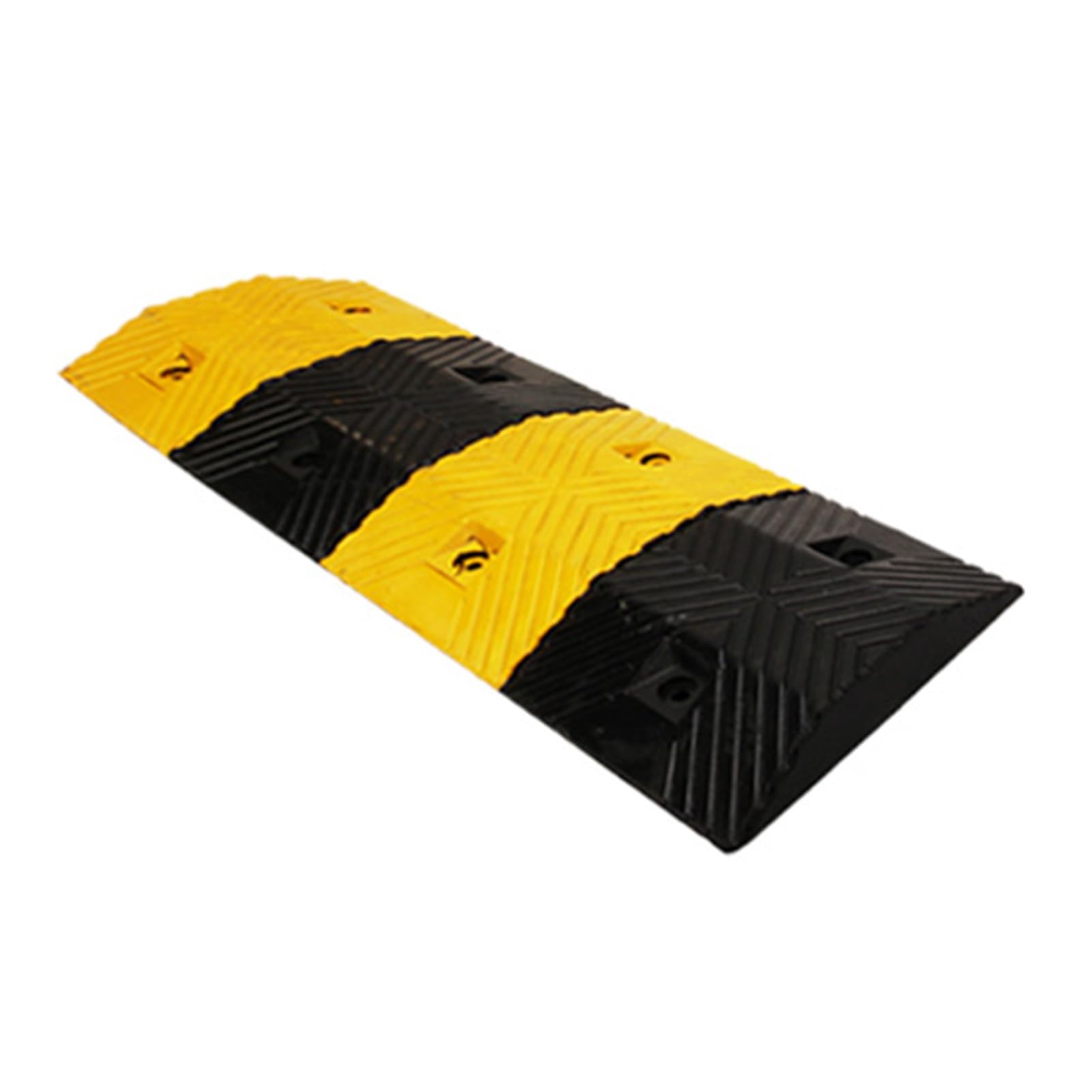 ZHANGGL Speed Bump,Yellow And Black Rubber,Suitable For Asphalt Concrete Gravel Driveway Indoor Outdoor