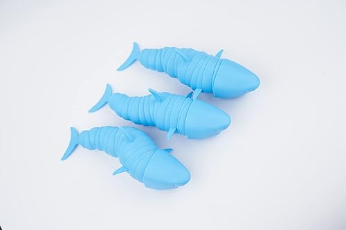 Miniatura 2 de Juguete sensorial articulado de tiburón  Sin olor y sin BPA  Rotación flexible de 360 y sonido relajante  Juguete de alivio del estrés para niños
