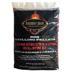 Lumber Jack Competition Blend Maple-Hickory-Cherry BBQ Grilling Pellets – 20 lbs.