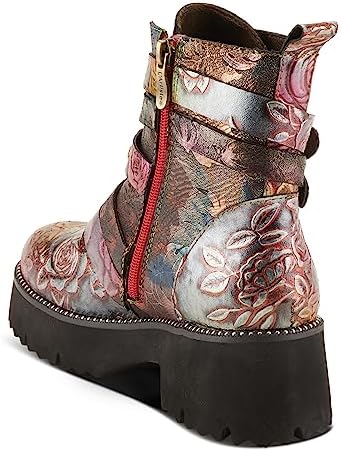 Spring Step L'Artiste Women's Rosaleen Leather Bootie Brown Multi EU 38 / US 7.5-8 | Image 6