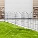 Thealyn Decorative Garden Fence 61cm H x 33cm W (25 Panels, Total Length 8.2m) Metal No Dig Fence Outdoor Border for Flower Bed, Yard, Animal Barrier,Rectangle