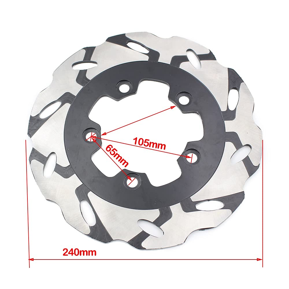 Disco De Rotor De Freno Trasero Motocicleta para Suzuki GSF1200 para Bandit GSX1300 RF900RR GSX750 FK3 FK4 RF600 GSX400 para Inazuma SV650 K1 Discos Freno para Moto